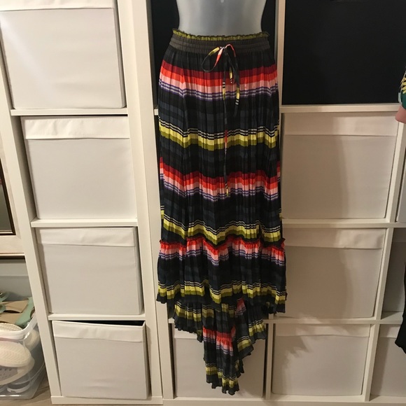 Free people multicolored high/low maxi skirt - Picture 2 of 8